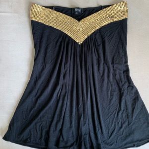 COPY - SKY BRAND Sparkle Strapless Top Small SPAR…